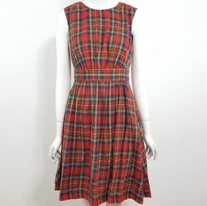 Modcloth Emily and Fin Tartan Plaid Dress 4X